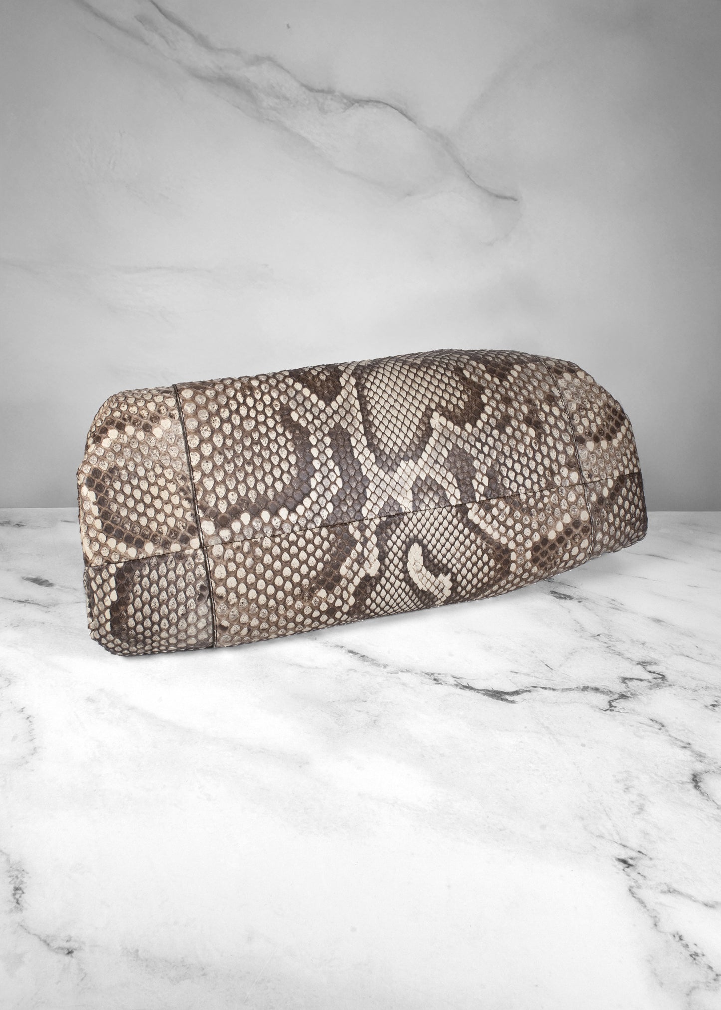 Bottega Veneta Python The Pouch Oversized Clutch