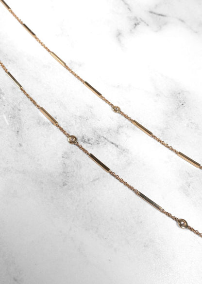 Jaquie Aiche Gold Chain Custom-Made Diamond Necklace