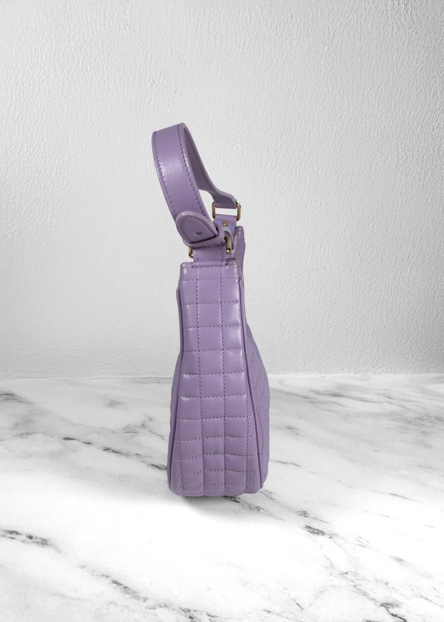 Celine Purple Ava Bag in Quilted Lambskin