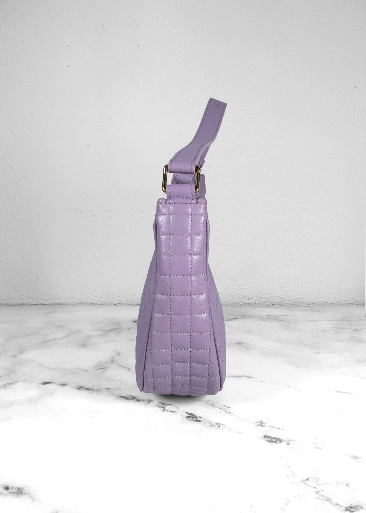 Celine Purple Ava Bag in Quilted Lambskin