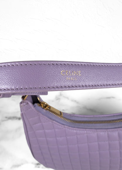 Celine Purple Ava Bag in Quilted Lambskin