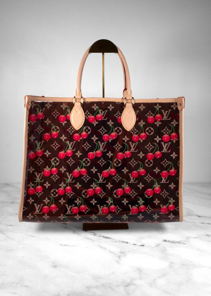Louis Vuitton X Murakami Monogram Cherry On The Go GM Tote