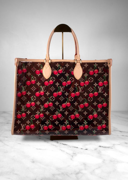 Louis Vuitton X Murakami Monogram Cherry On The Go GM Tote