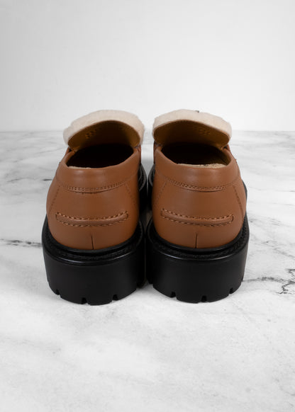 Hermes Icone Shearling Loafers
