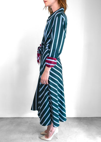 Dorothee Schumacher Striped Silk Shirtdress