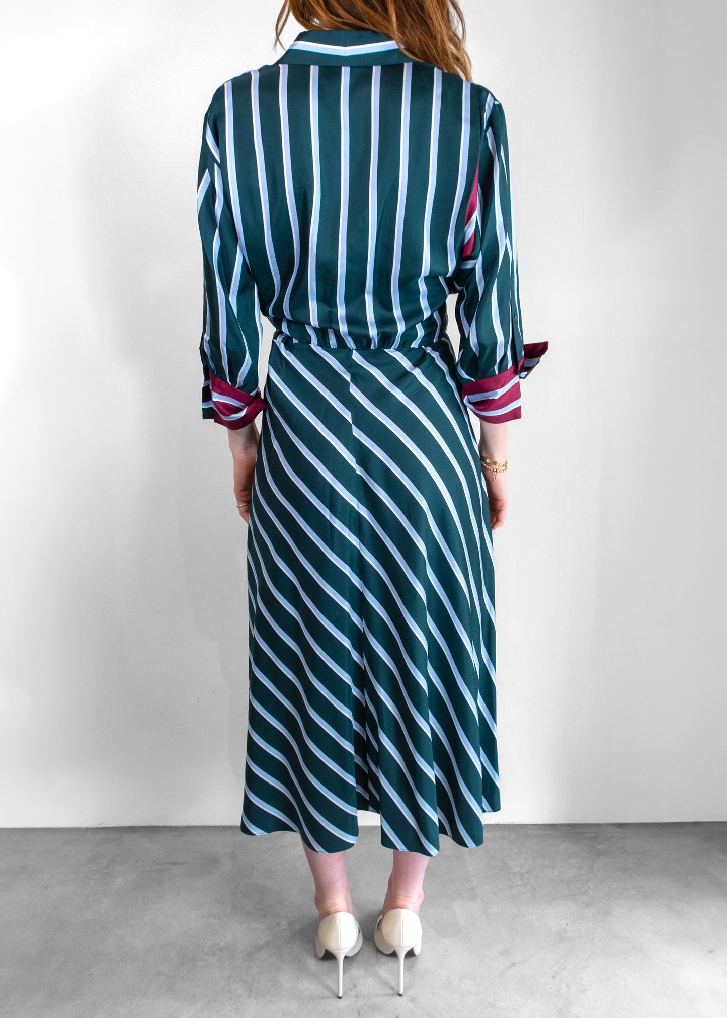 Dorothee Schumacher Striped Silk Shirtdress