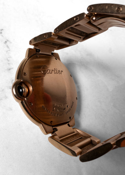 Cartier Ballon Bleu de Cartier 36mm 18K Rose Gold Diamond Watch
