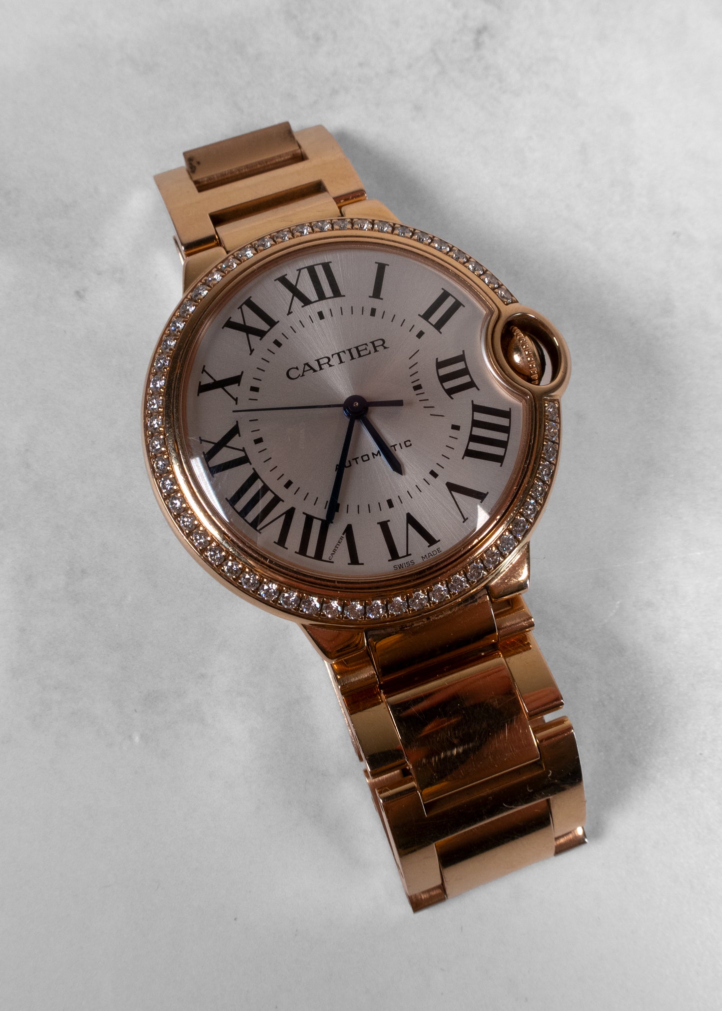 Cartier Ballon Bleu de Cartier 36mm 18K Rose Gold Diamond Watch