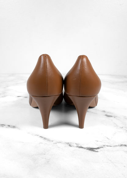 Khaite Leather Pointed-Toe Pumps