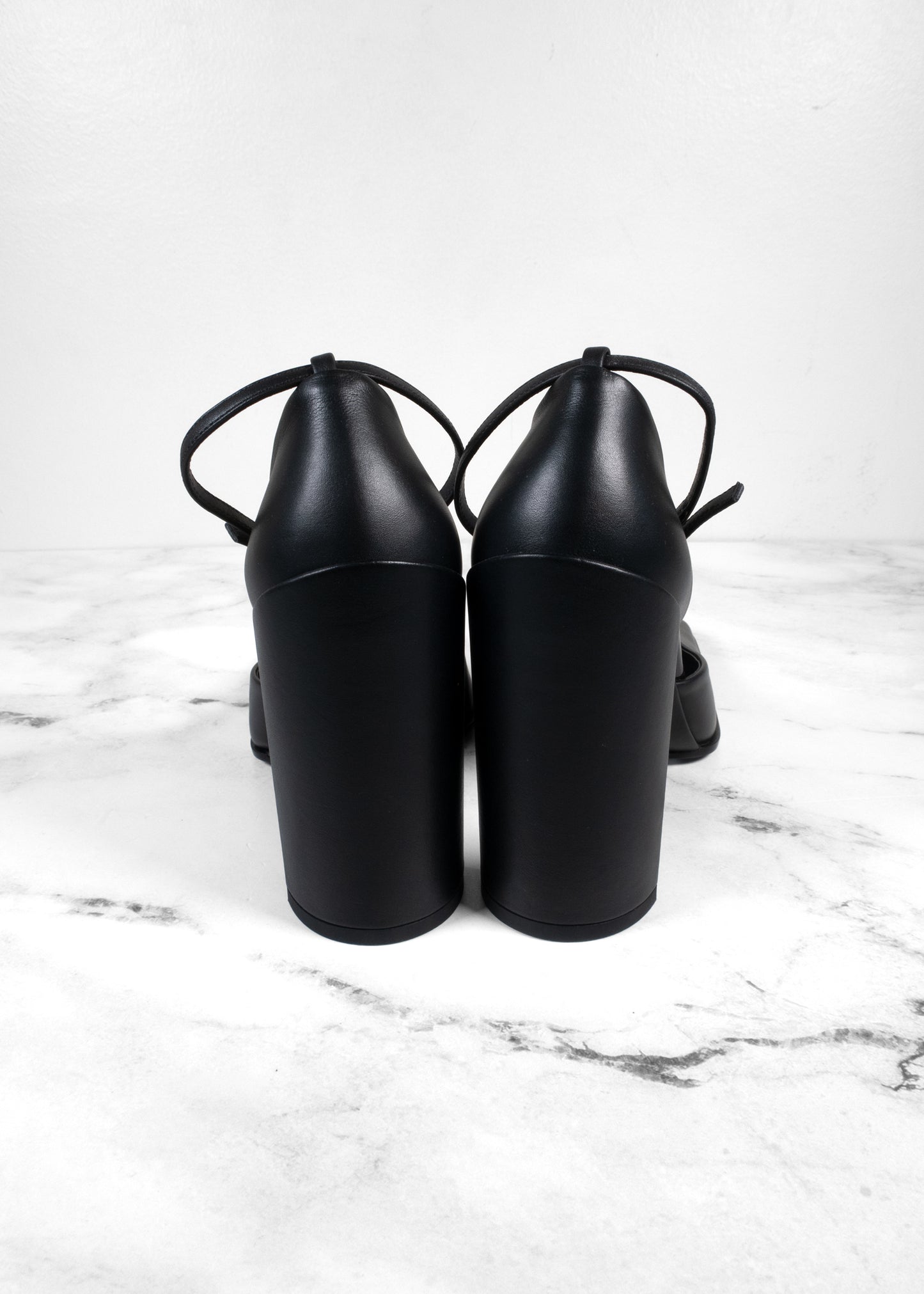 Alaïa Black Leather D'orsay Square Toe Pumps