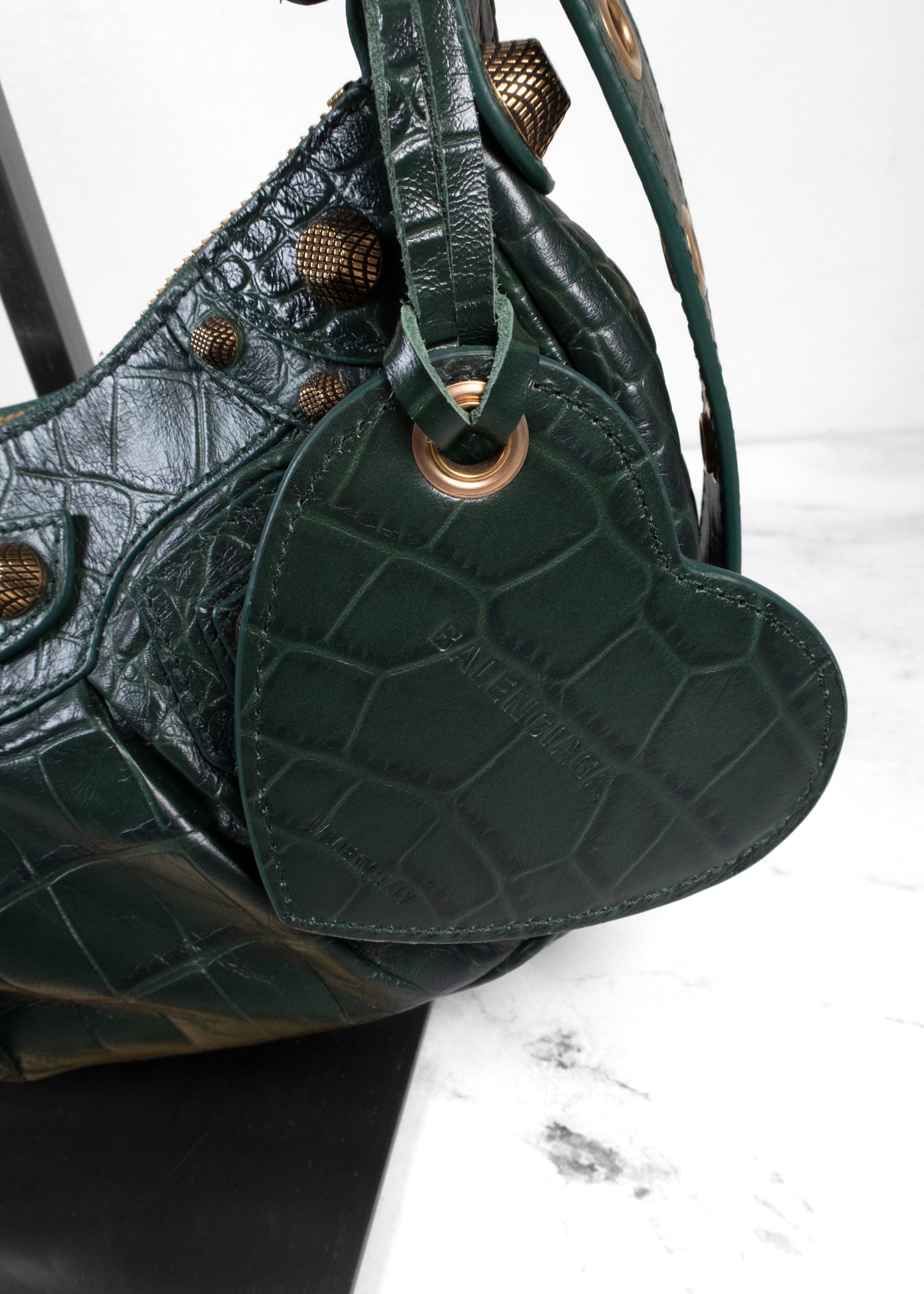 Balenciaga Croc-Embossed Neo Cagole XS Shoulder Bag