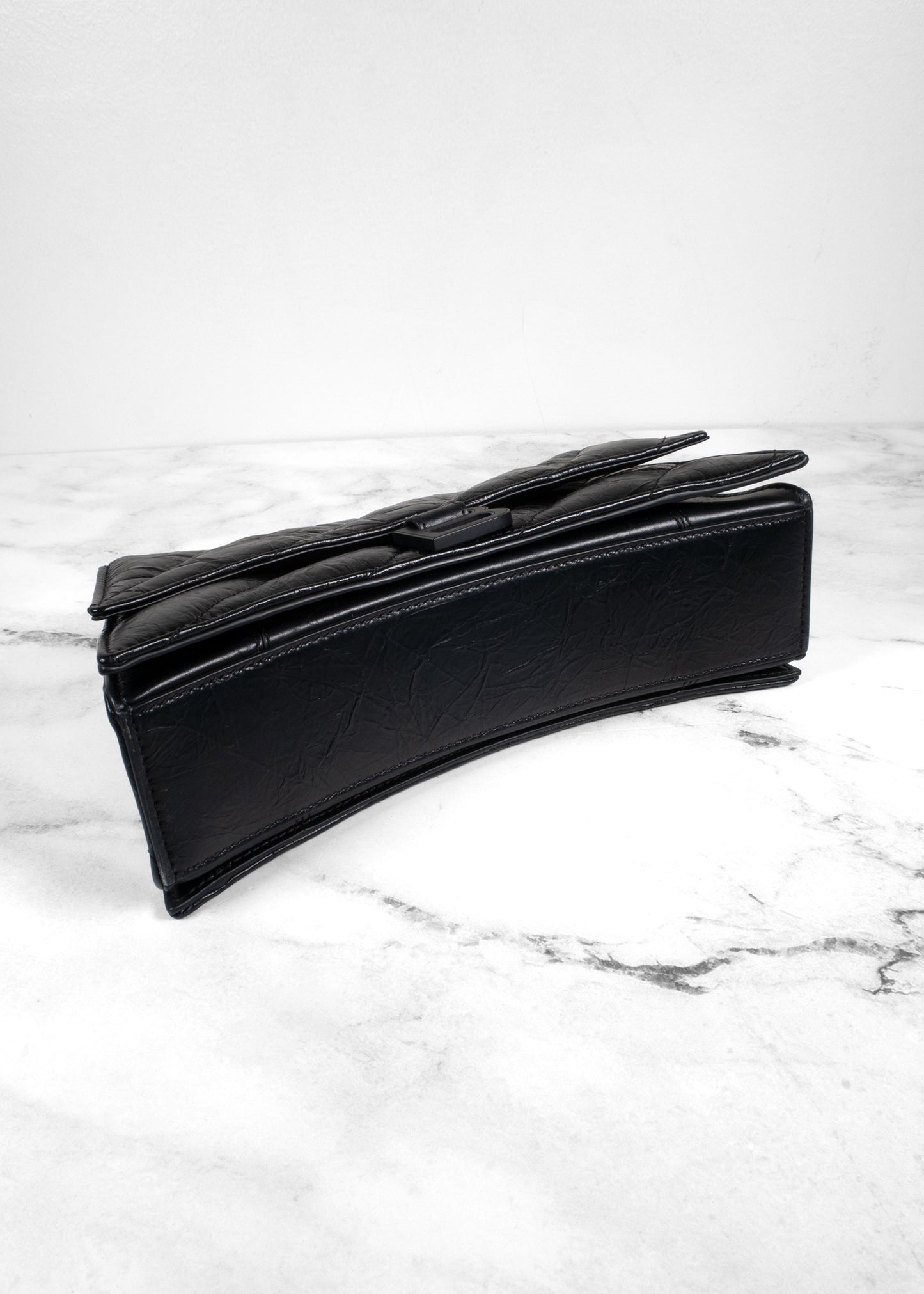 Balenciaga Crinkled Quilted Leather Medium Hourglass Sling Bag