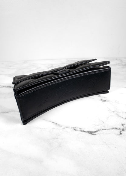 Balenciaga Crinkled Quilted Leather Medium Hourglass Sling Bag