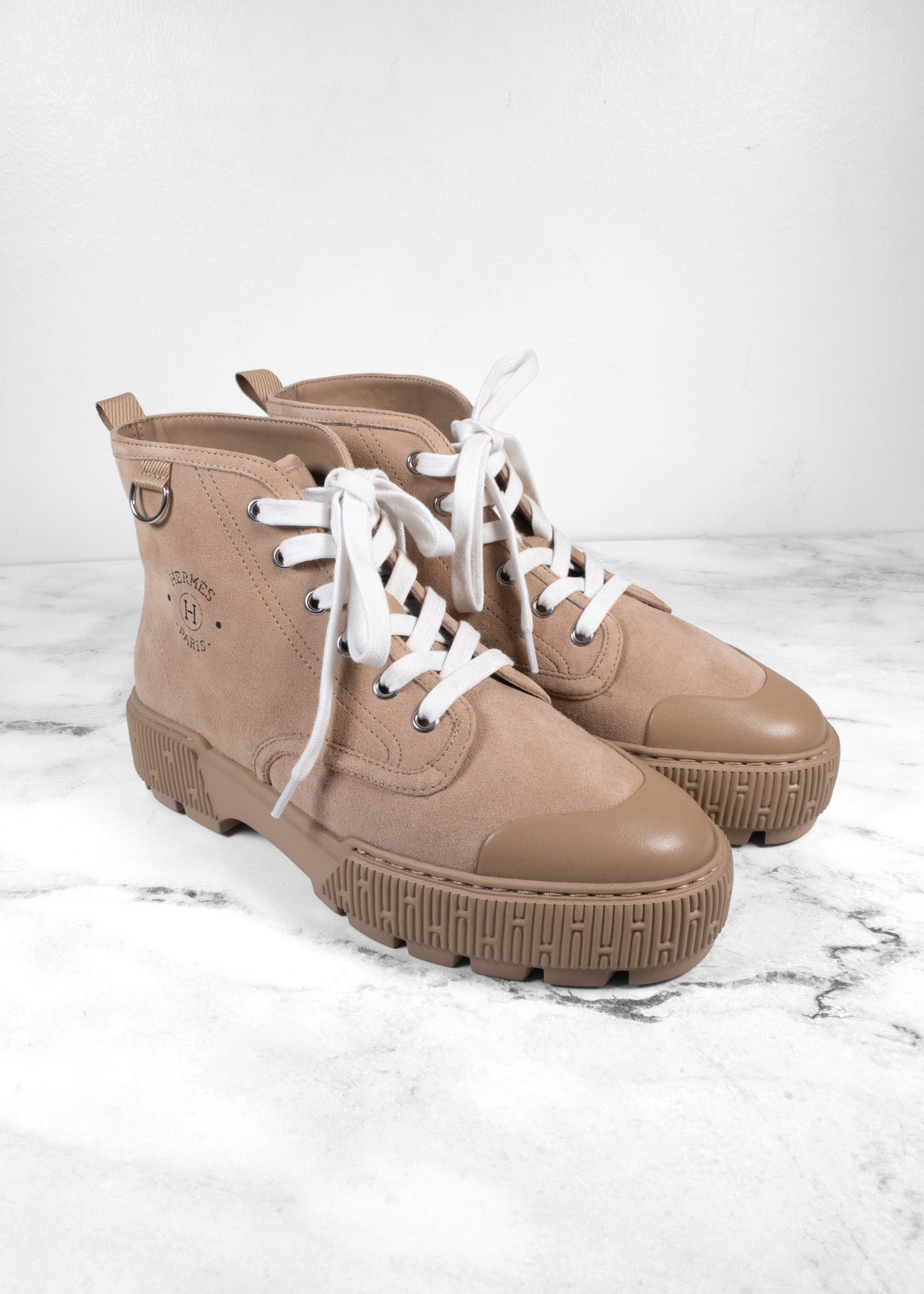 Hermès Suede Fresh Ankle Boots