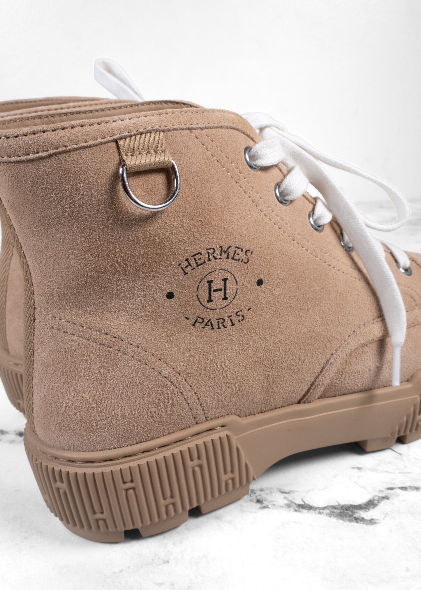 Hermès Suede Fresh Ankle Boots