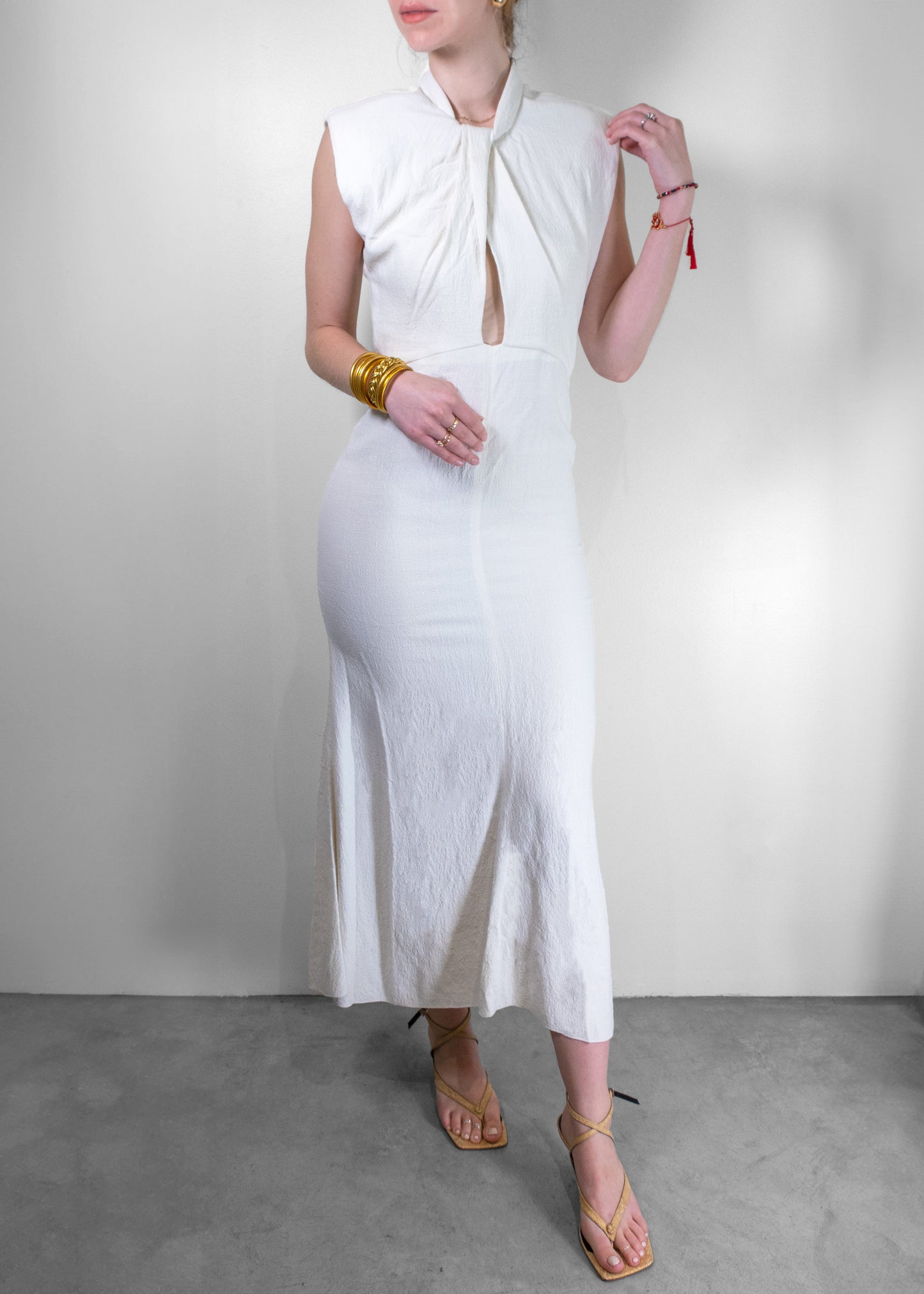 Isabel Marant White Rabea Maxi Dress