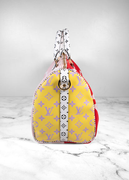 Louis Vuitton By The Pool Speedy Bandouliere 30 Monogram Giant Canvas Multicolor
