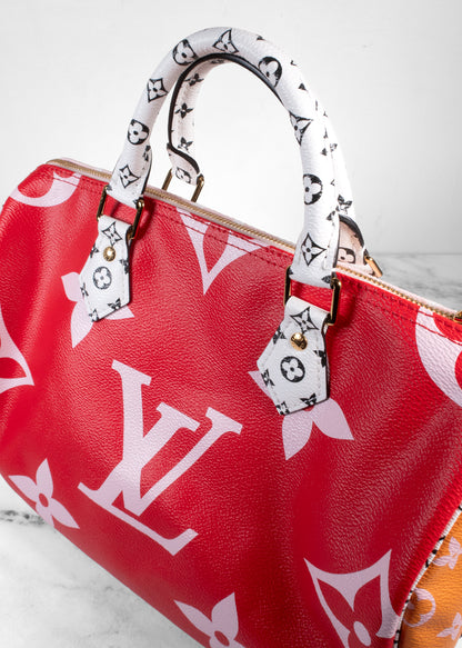 Louis Vuitton By The Pool Speedy Bandouliere 30 Monogram Giant Canvas Multicolor