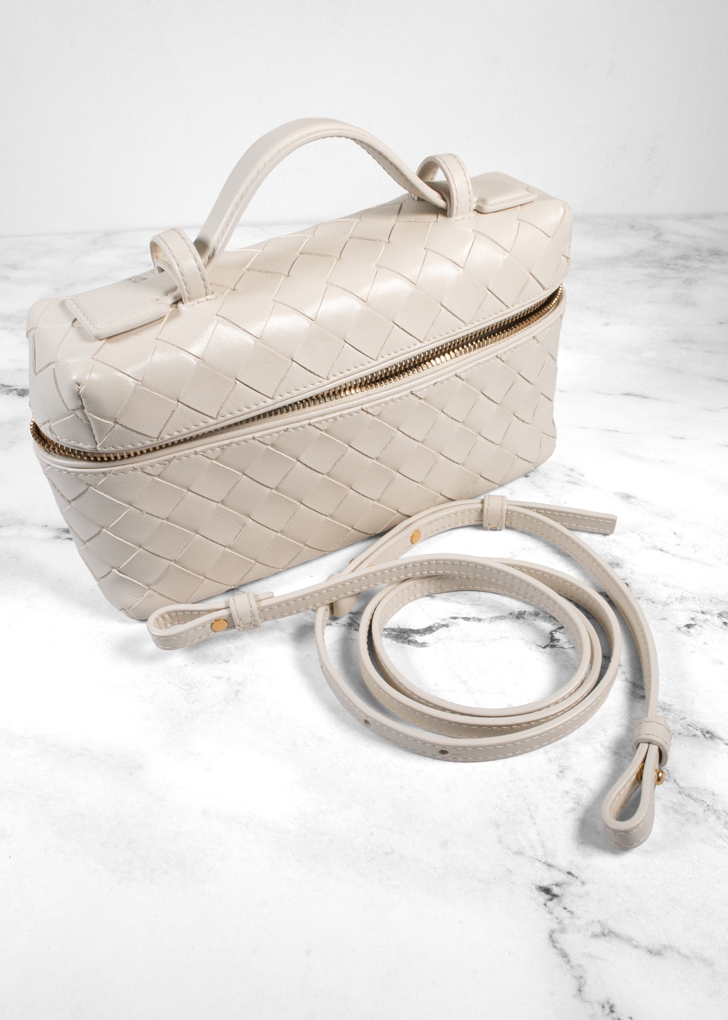 Bottega Veneta Intrecciato Woven Leather Small "Bang Bang" Bag